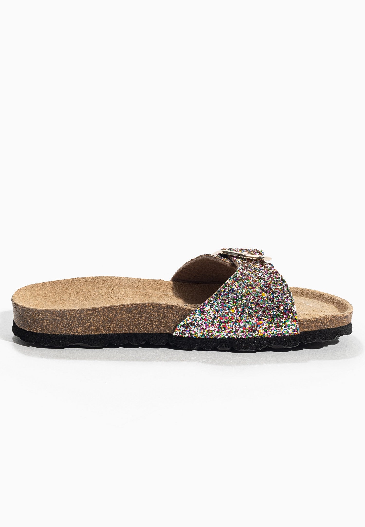 Sandalias Zephyr con purpurina color bronce