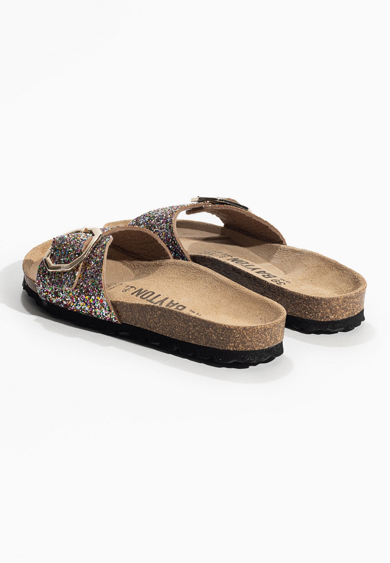 Sandalias Zephyr con purpurina color bronce