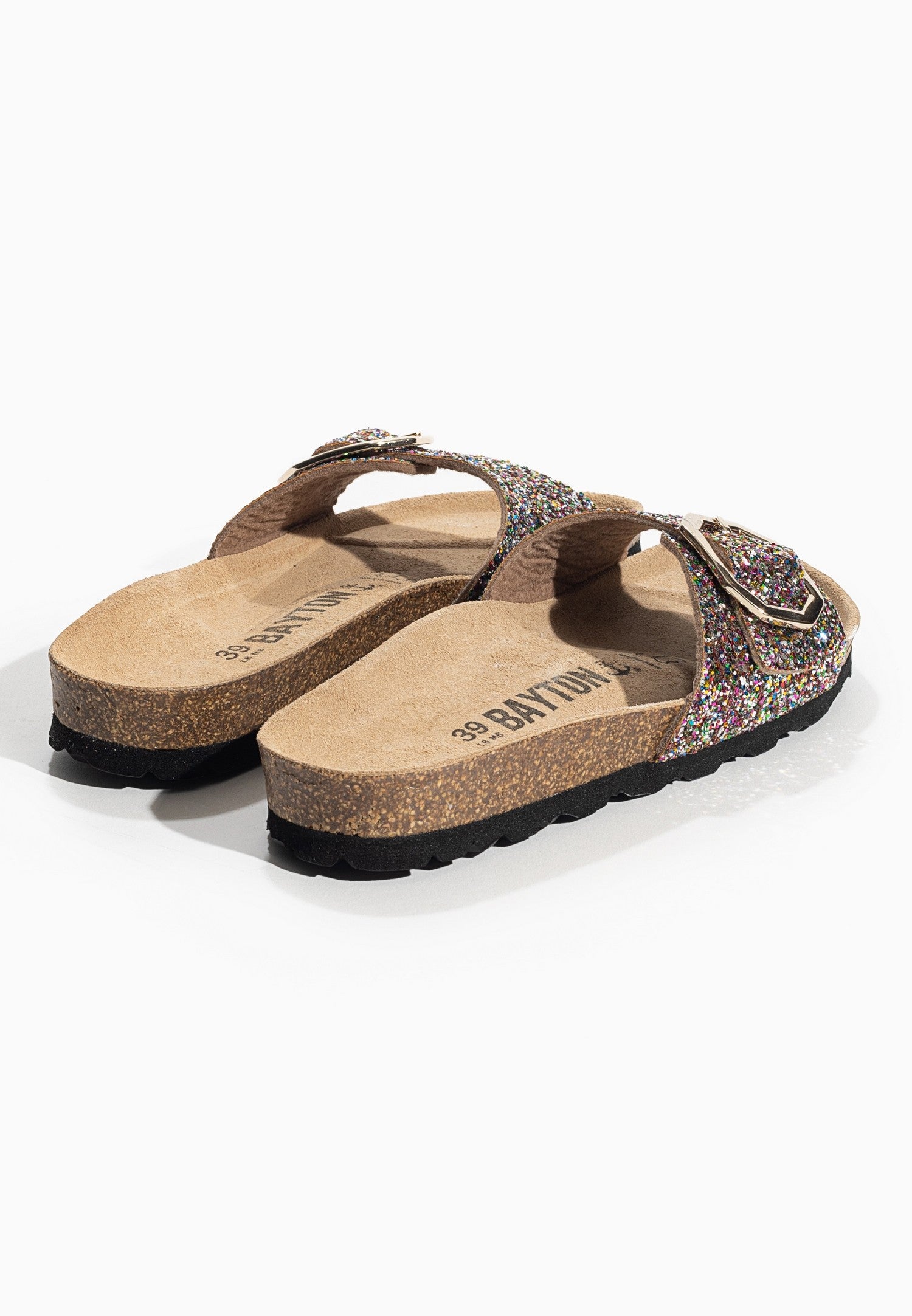 Sandalias Zephyr con purpurina color bronce