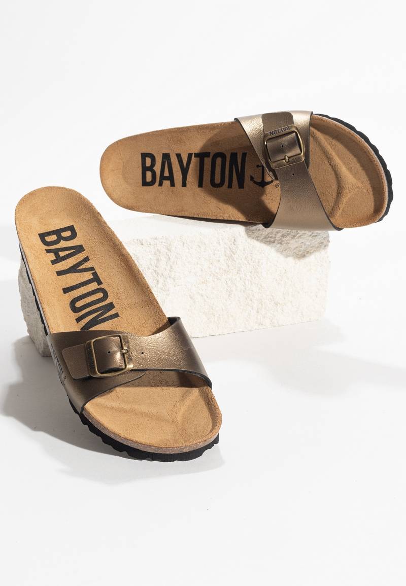 Zephyr Bronze 1 Strap Sandals