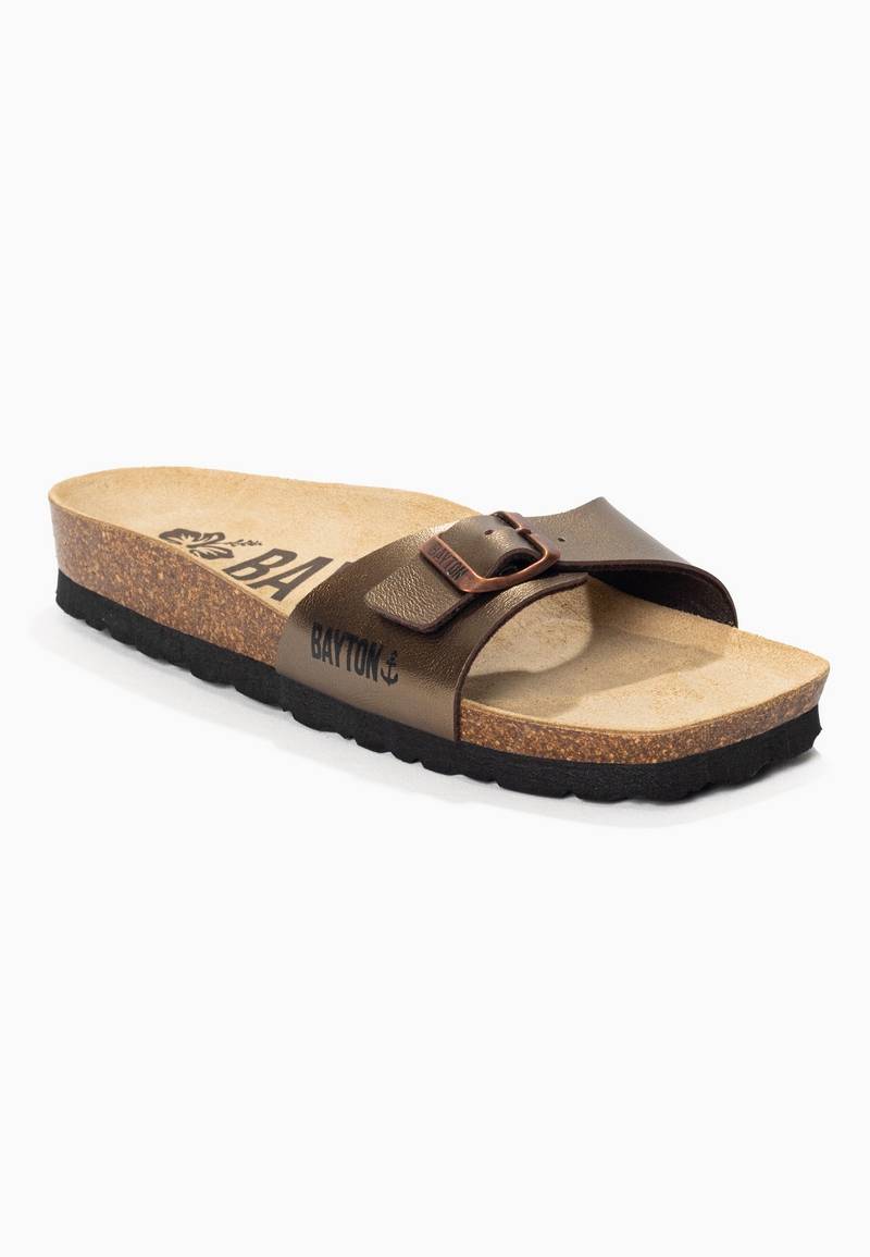 Zephyr Bronze 1 Strap Sandals