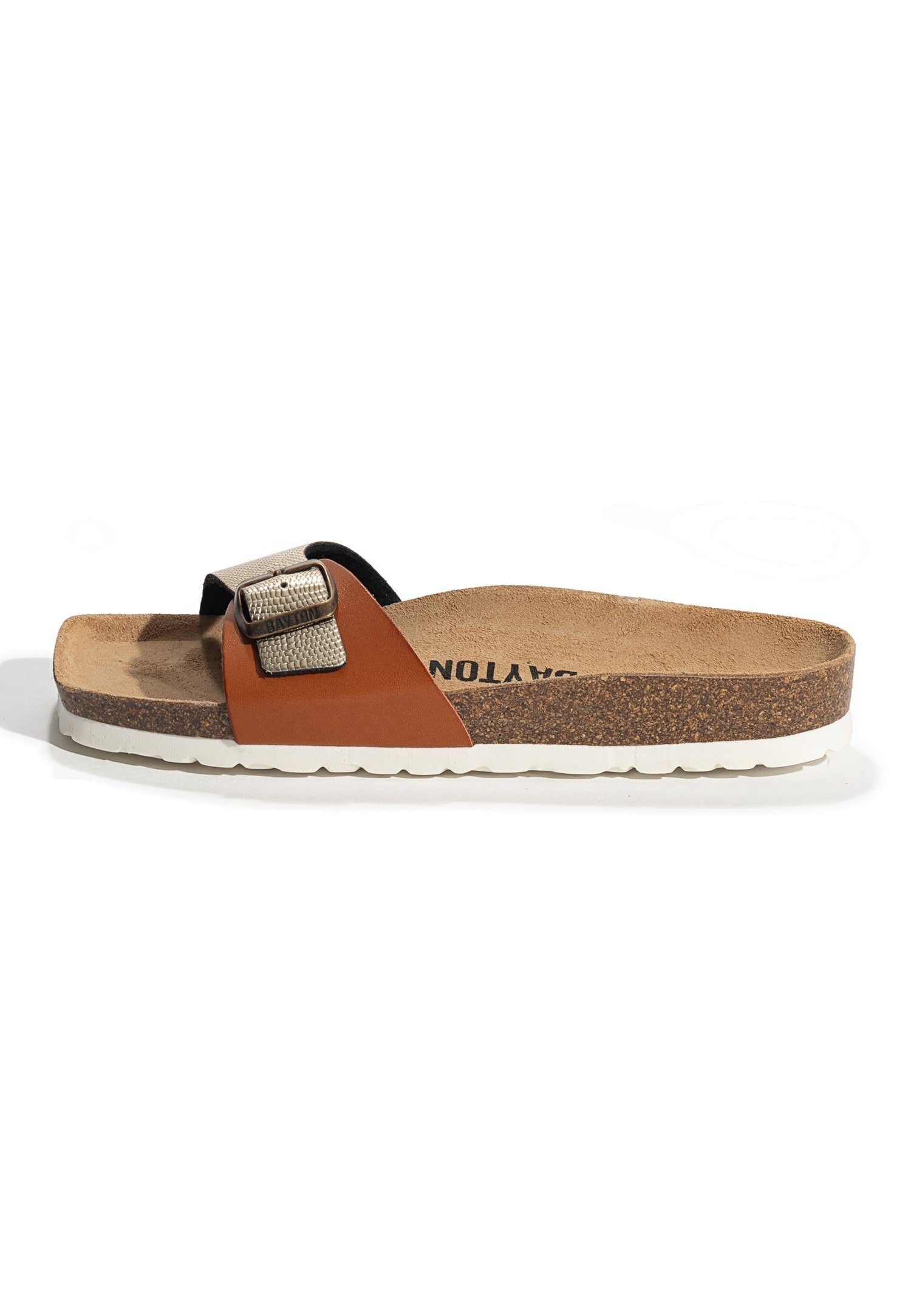 Sandalias Zephyr color camel y dorado