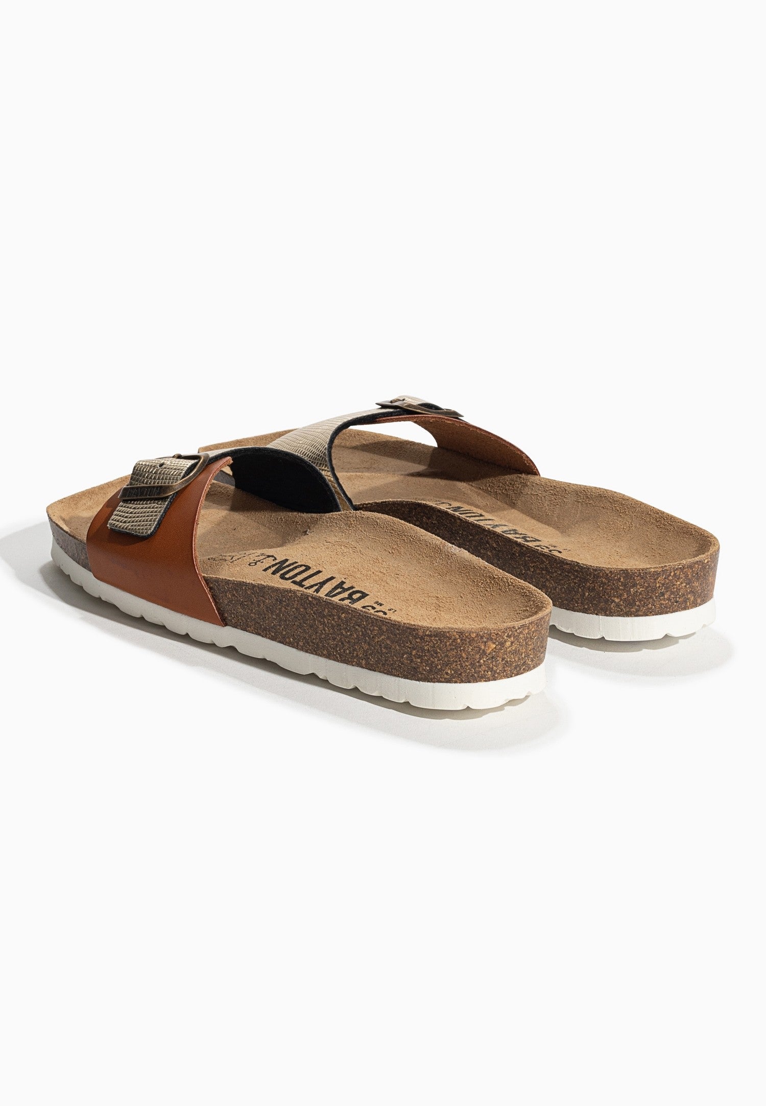 Sandalias Zephyr color camel y dorado