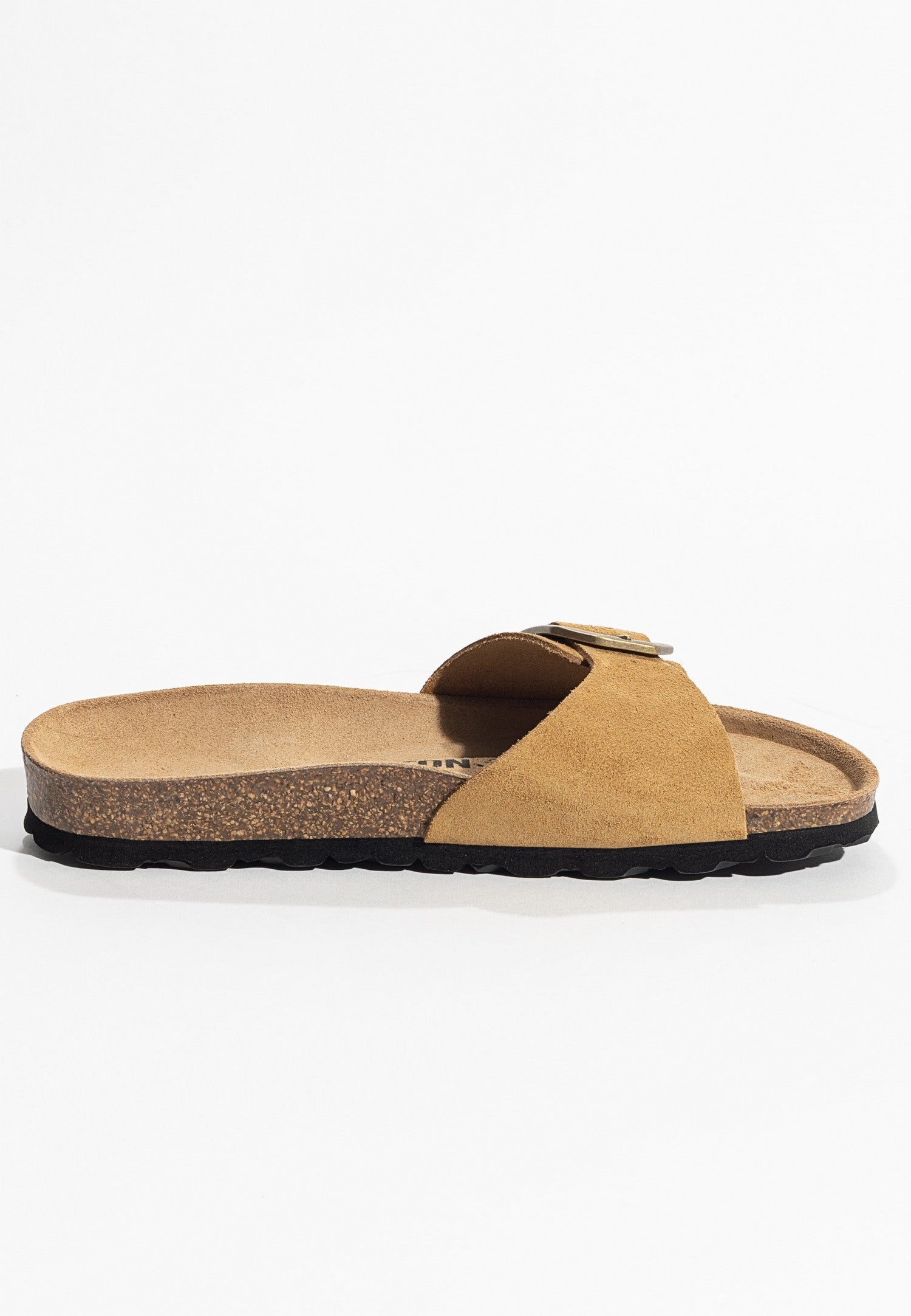 Sandales 1 Bride Zephyr Camel en Cuir Suédé