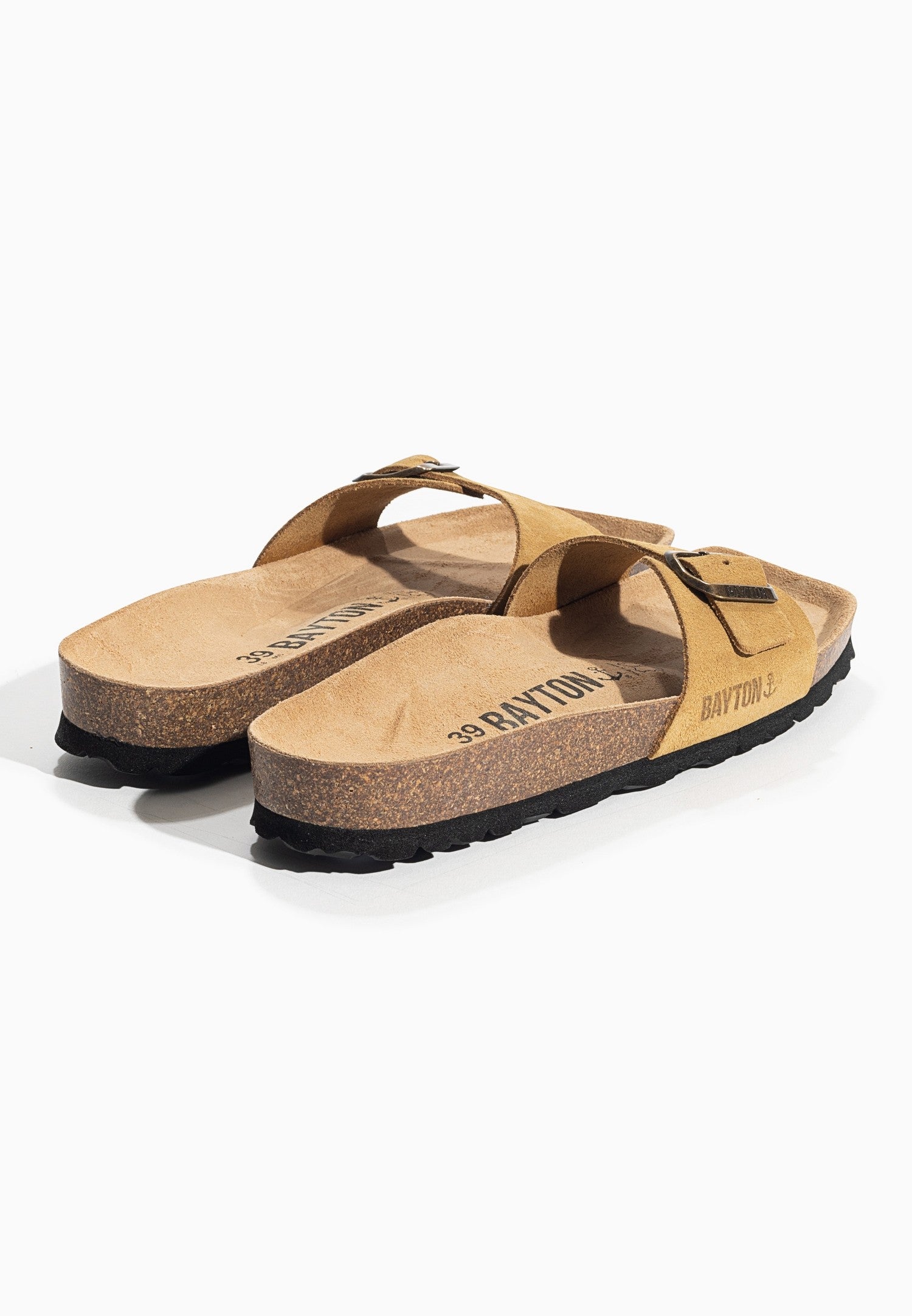 Zephyr Camel Suede Leather 1 Strap Sandals