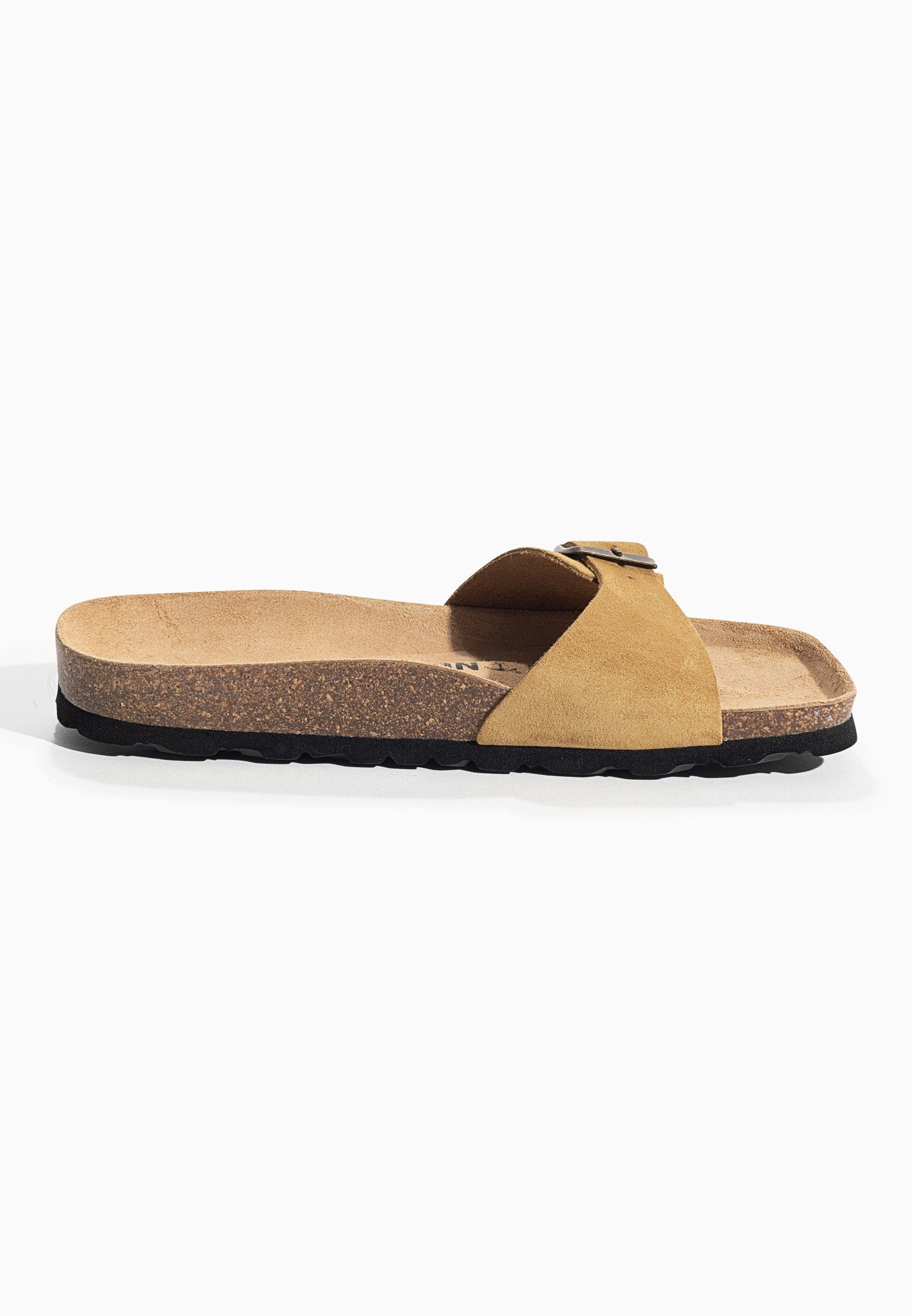 Zephyr Camel Suede Leather 1 Strap Sandals