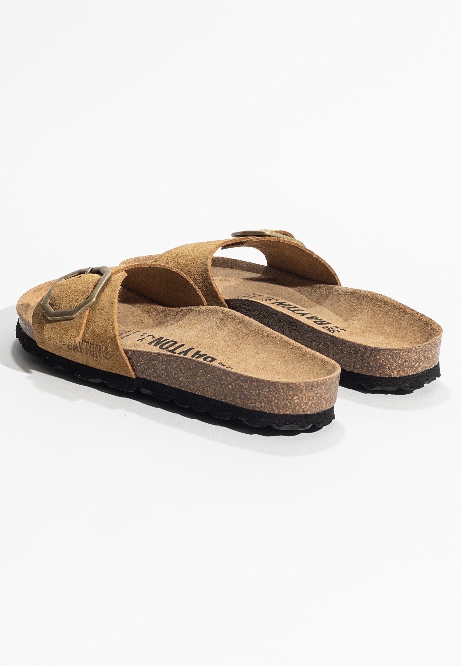 Zephyr Camel Suede Leather 1 Strap Sandals