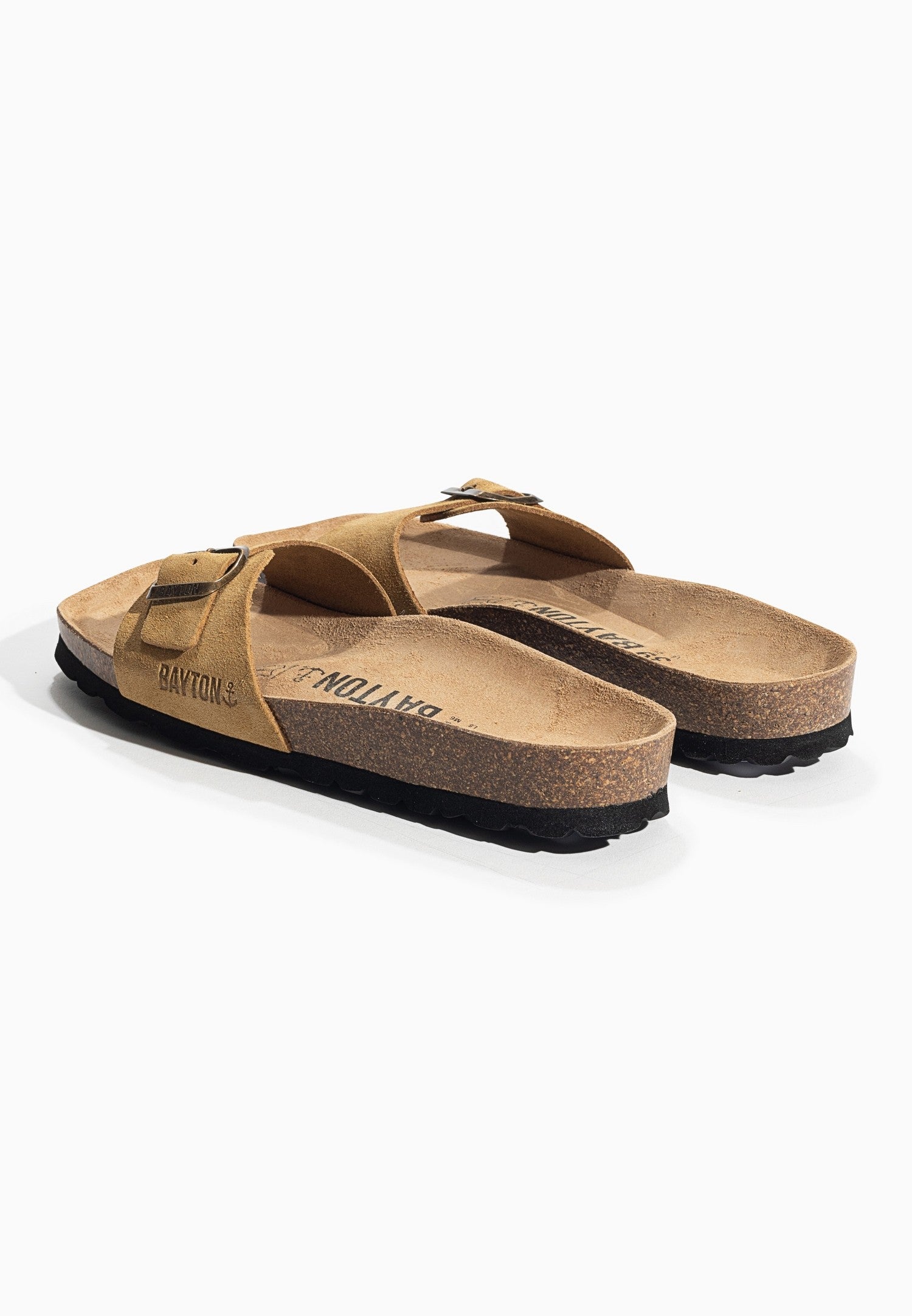 Zephyr Camel Suede Leather 1 Strap Sandals