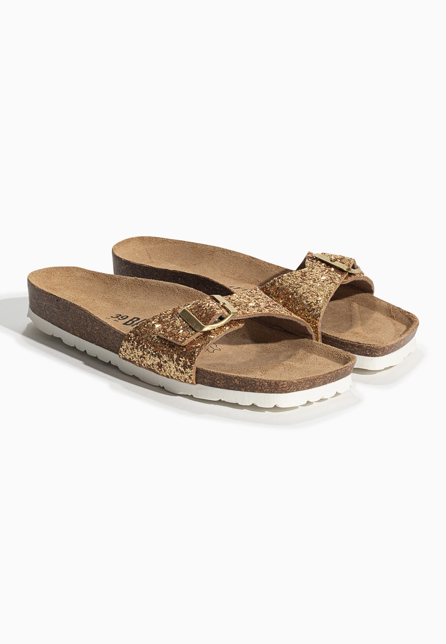 Sandalias Zephyr Gold con purpurina