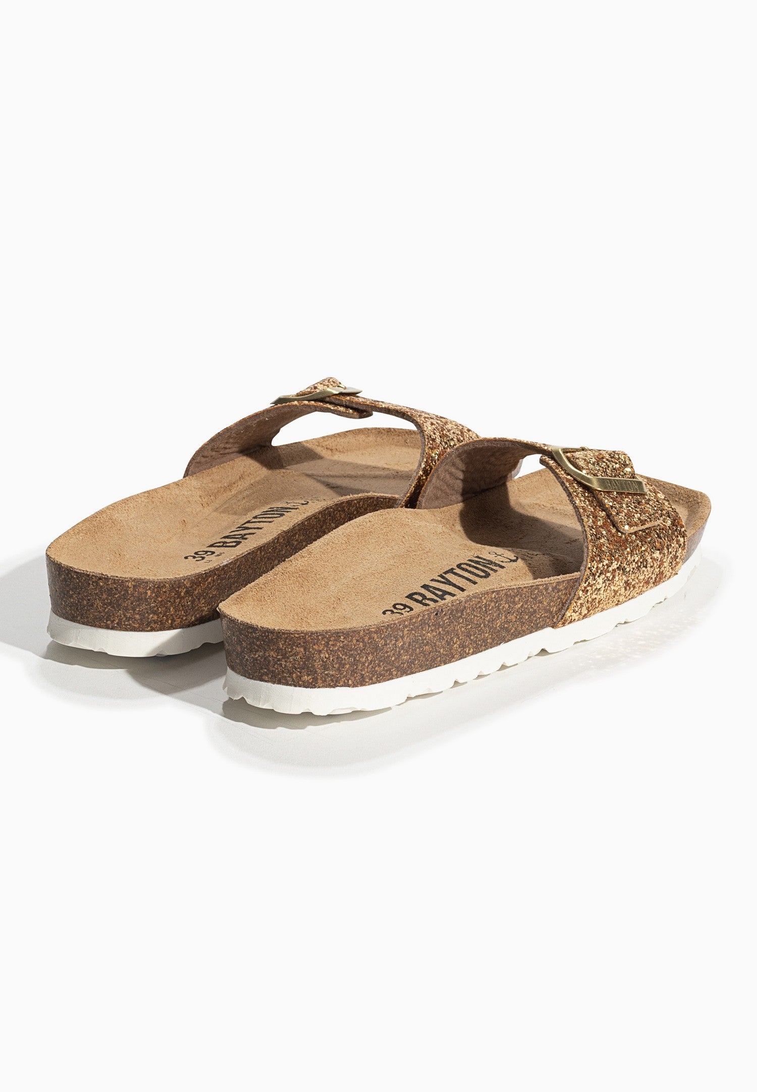 Sandalias Zephyr Gold con purpurina