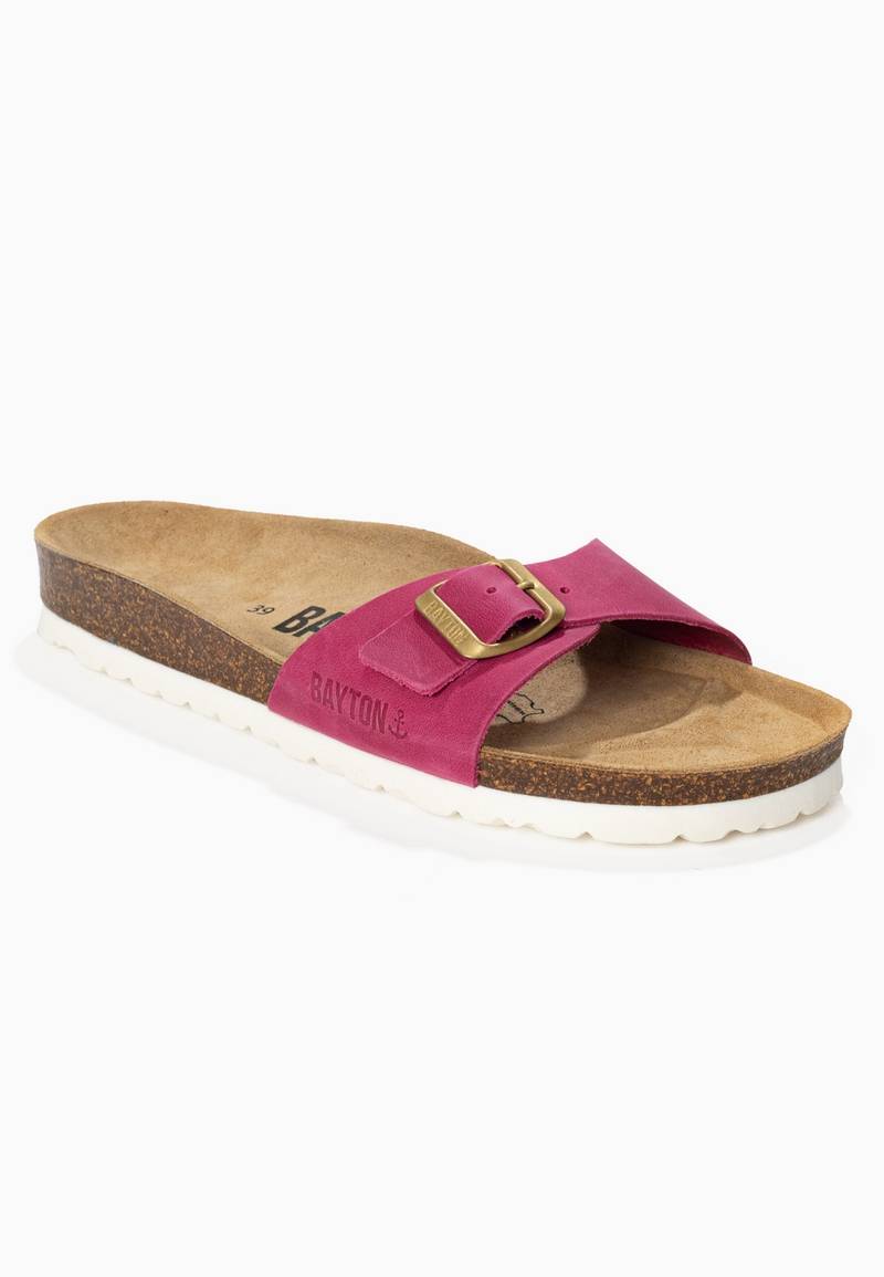 Sandals 1 Strap Zephyr Fuschia 100% Leather