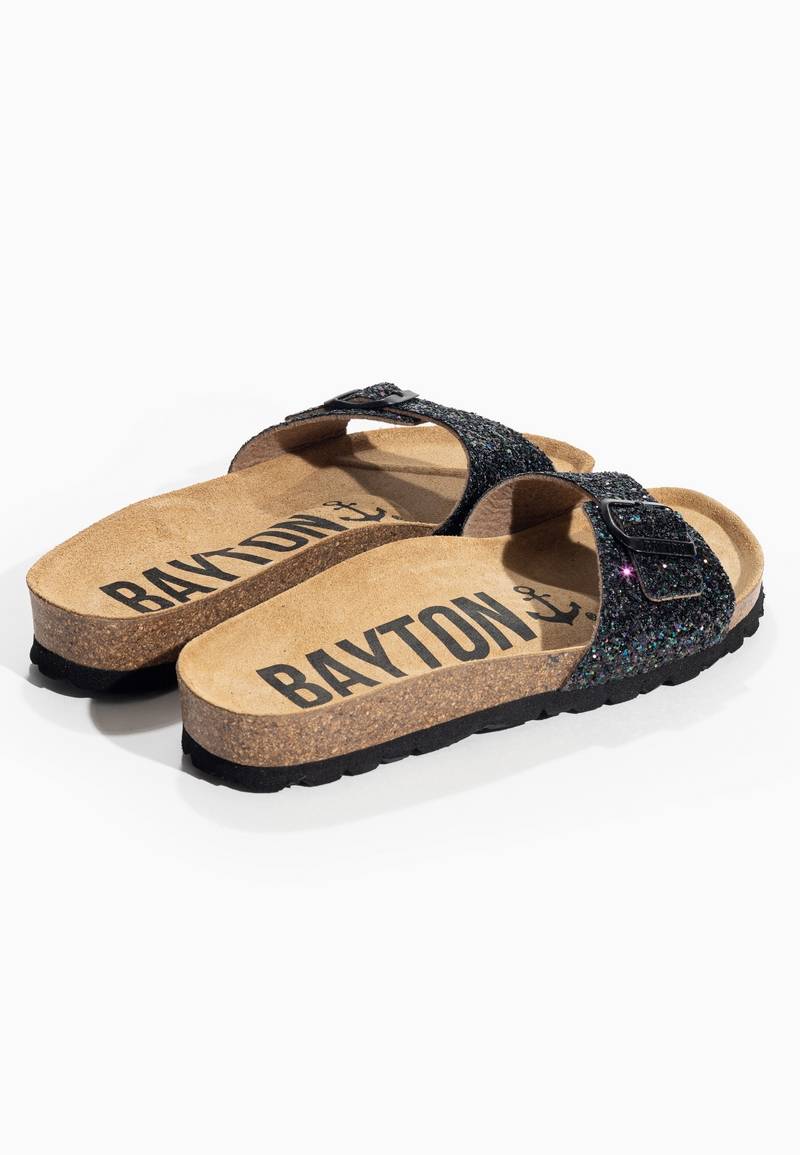 Sandalias Zephyr Negro brillo