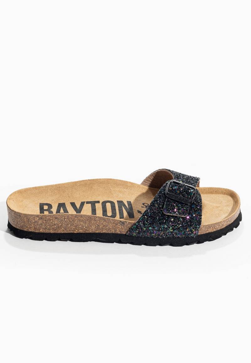 Sandalias Zephyr Negro brillo