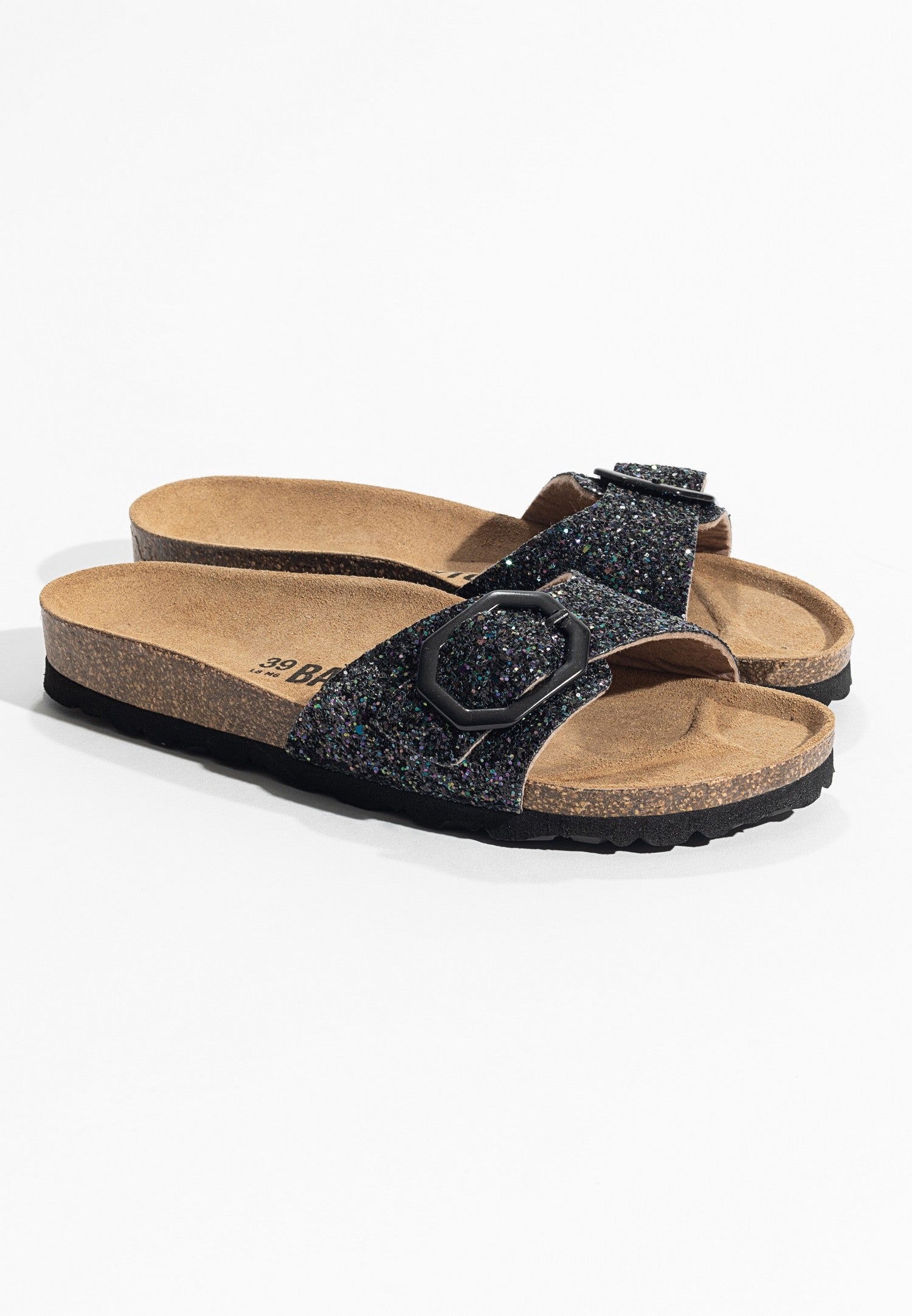 Sandalias Zephyr Negro brillo