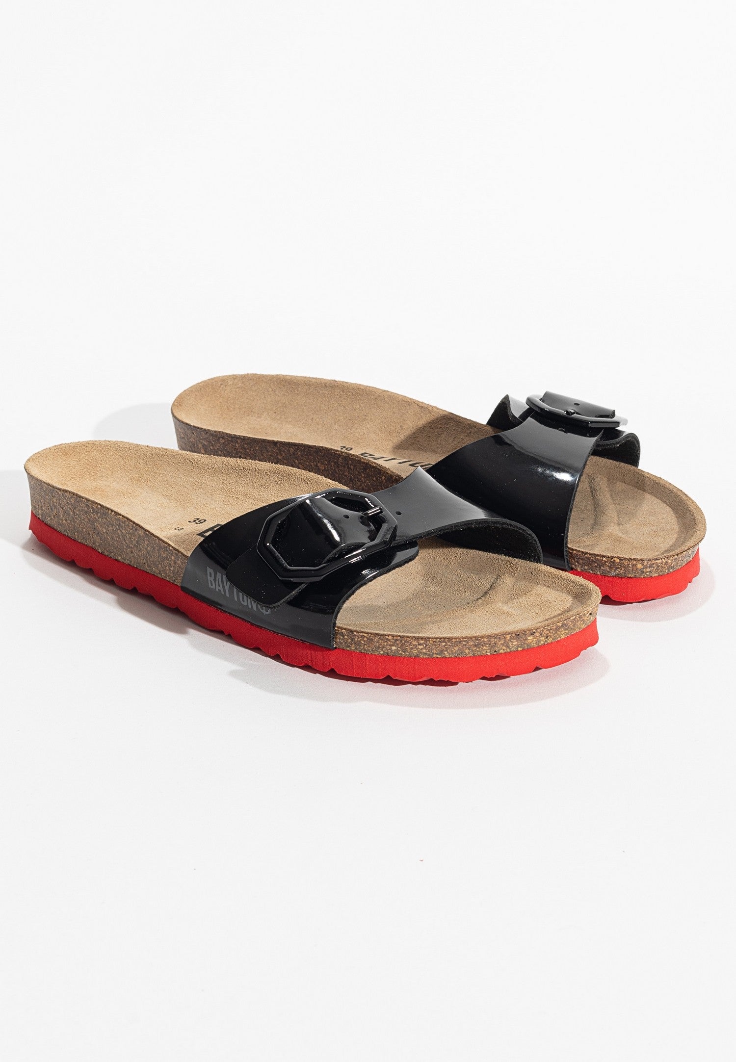 Zephyr Black 1 Strap Sandals