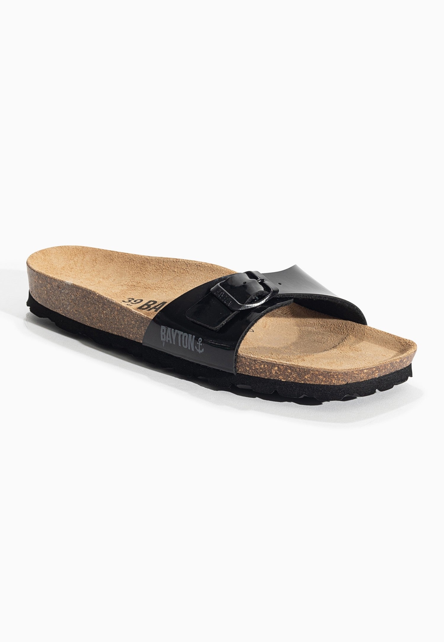 Zephyr Black 1 Strap Sandals