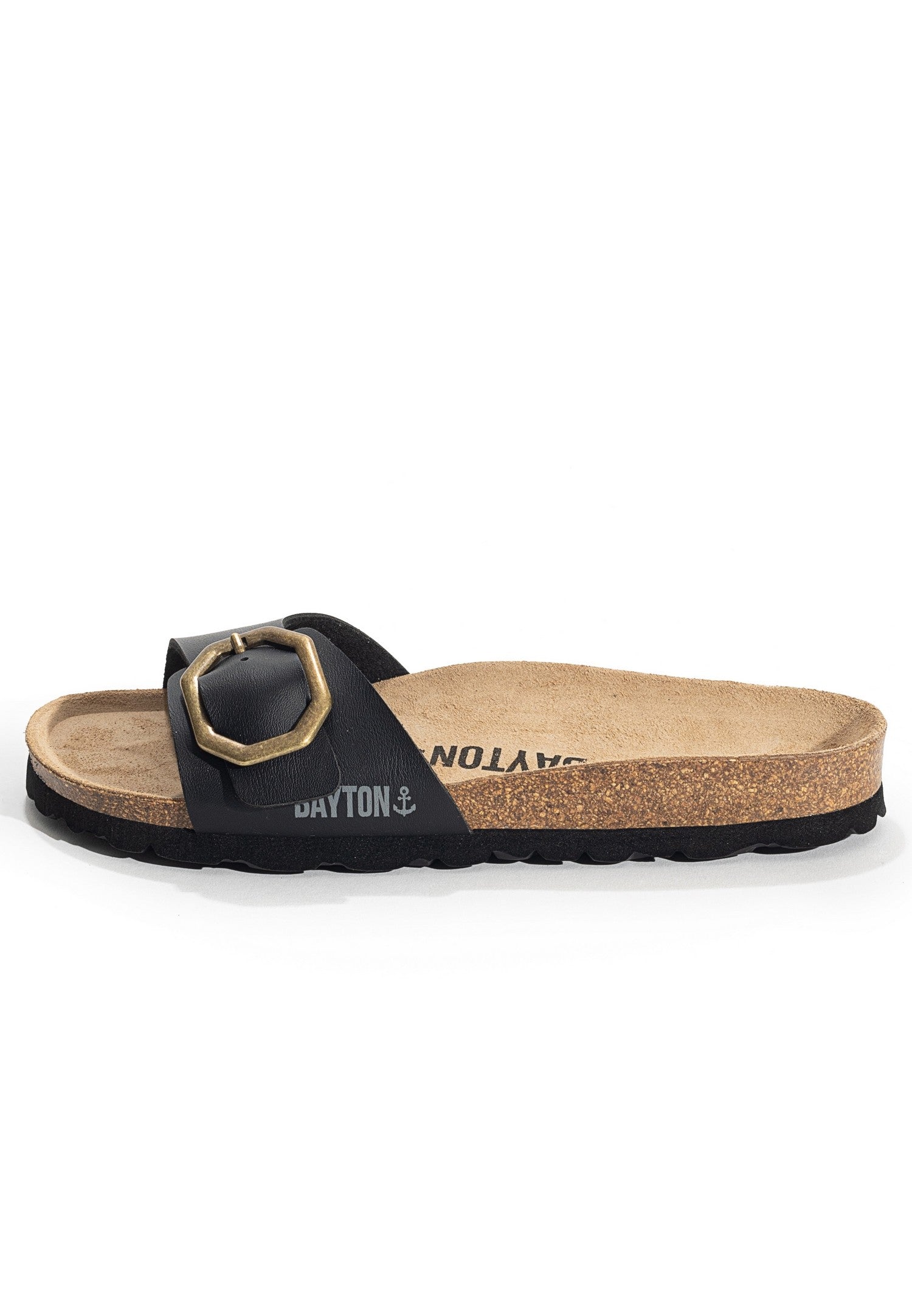 Zephyr Black 1 Strap Sandals