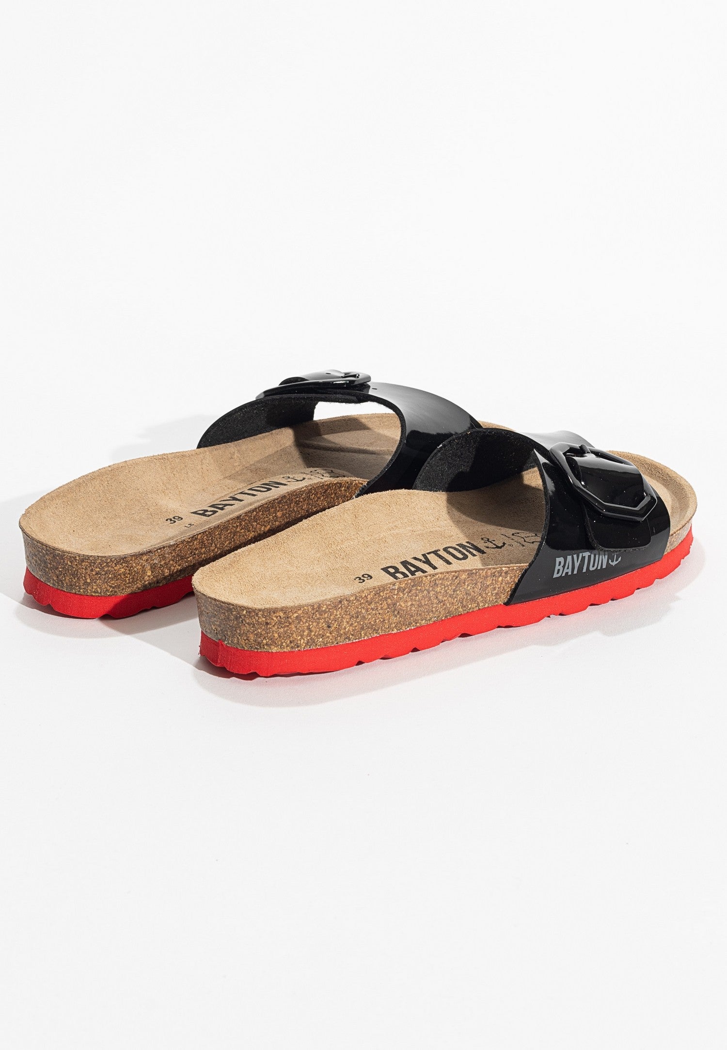 Zephyr Black 1 Strap Sandals