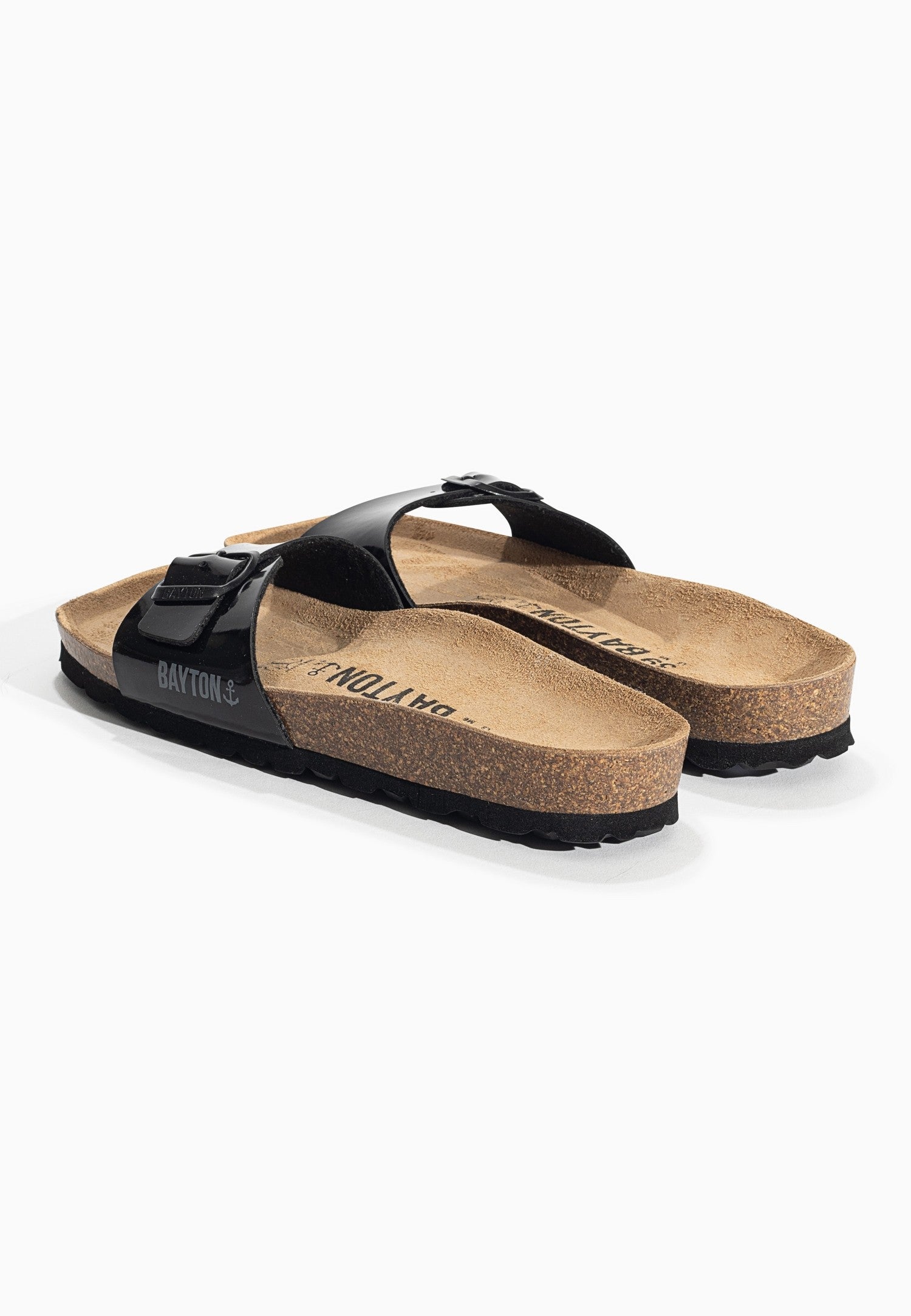 Zephyr Black 1 Strap Sandals