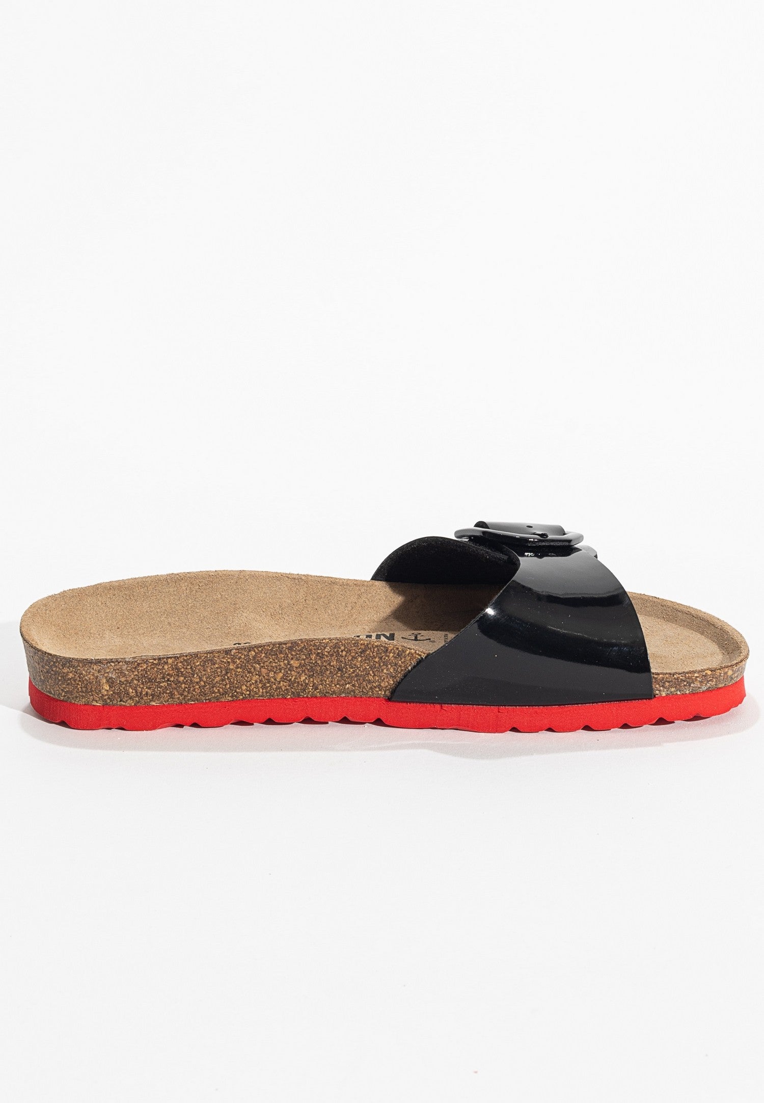 Zephyr Black 1 Strap Sandals