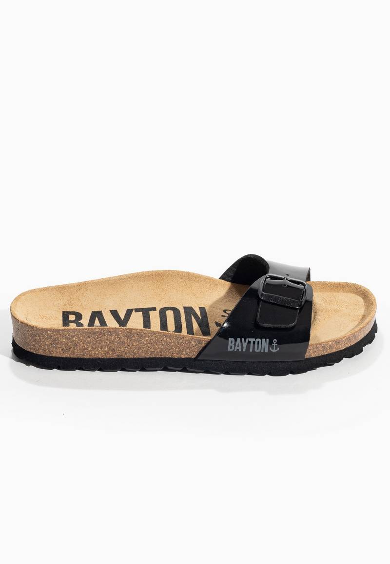 Zephyr Black 1 Strap Sandals