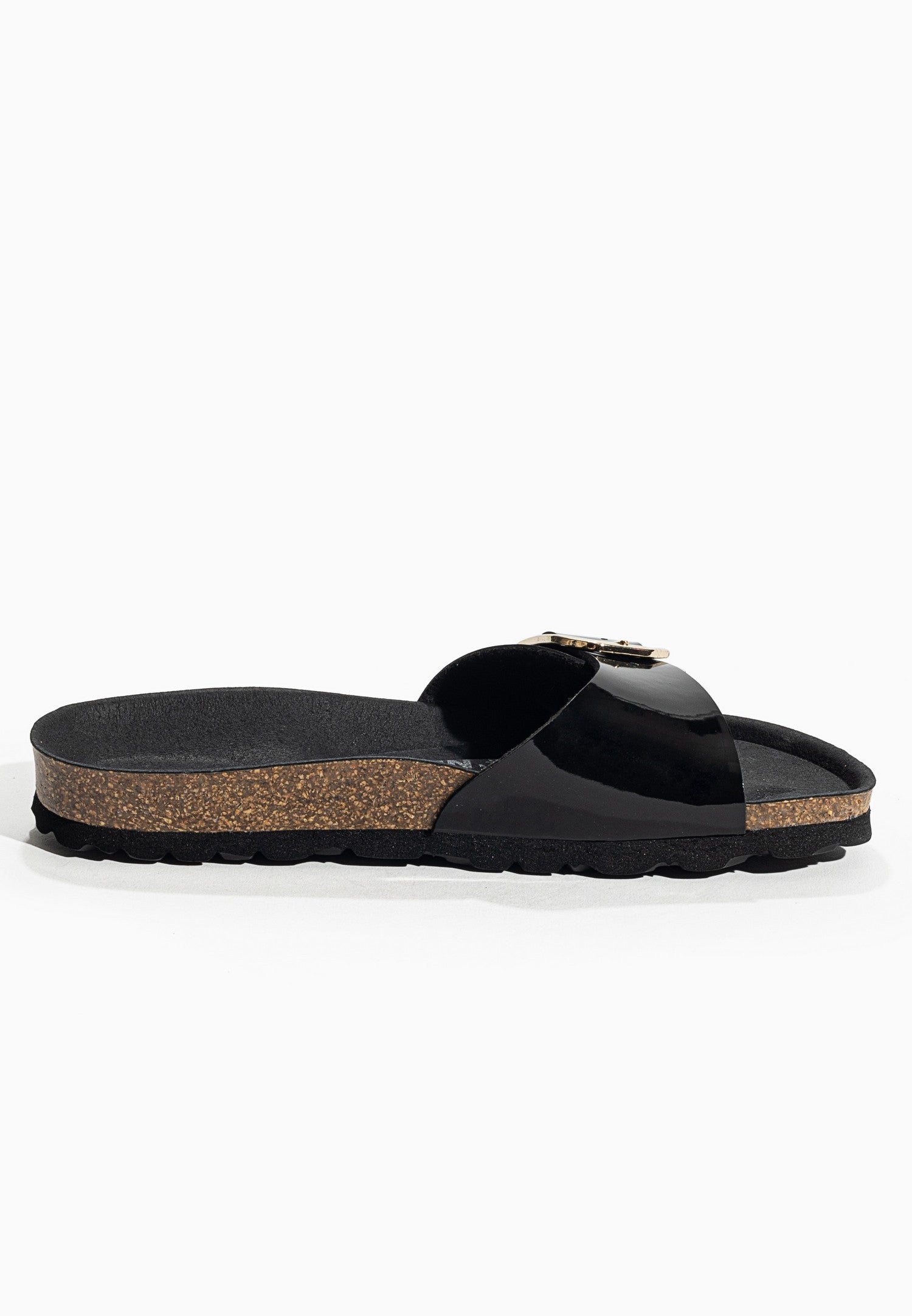 Zephyr Black 1 Strap Sandals