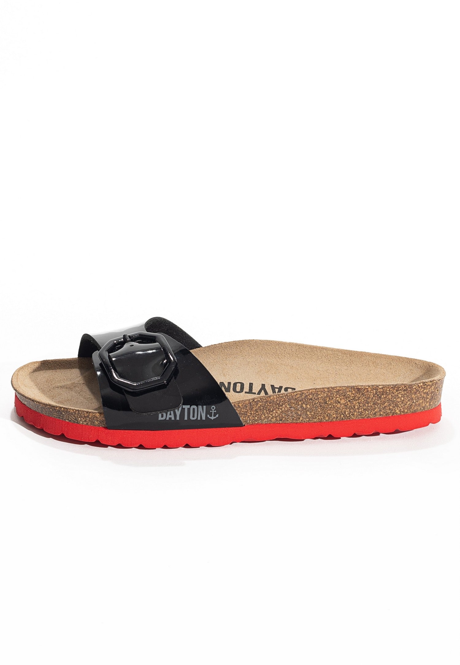 Zephyr Black 1 Strap Sandals