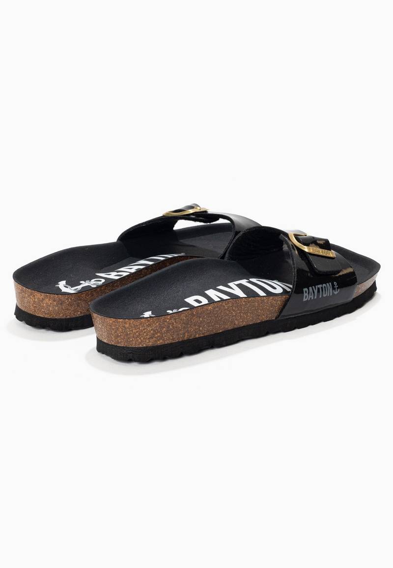 Zephyr Black 1 Strap Sandals