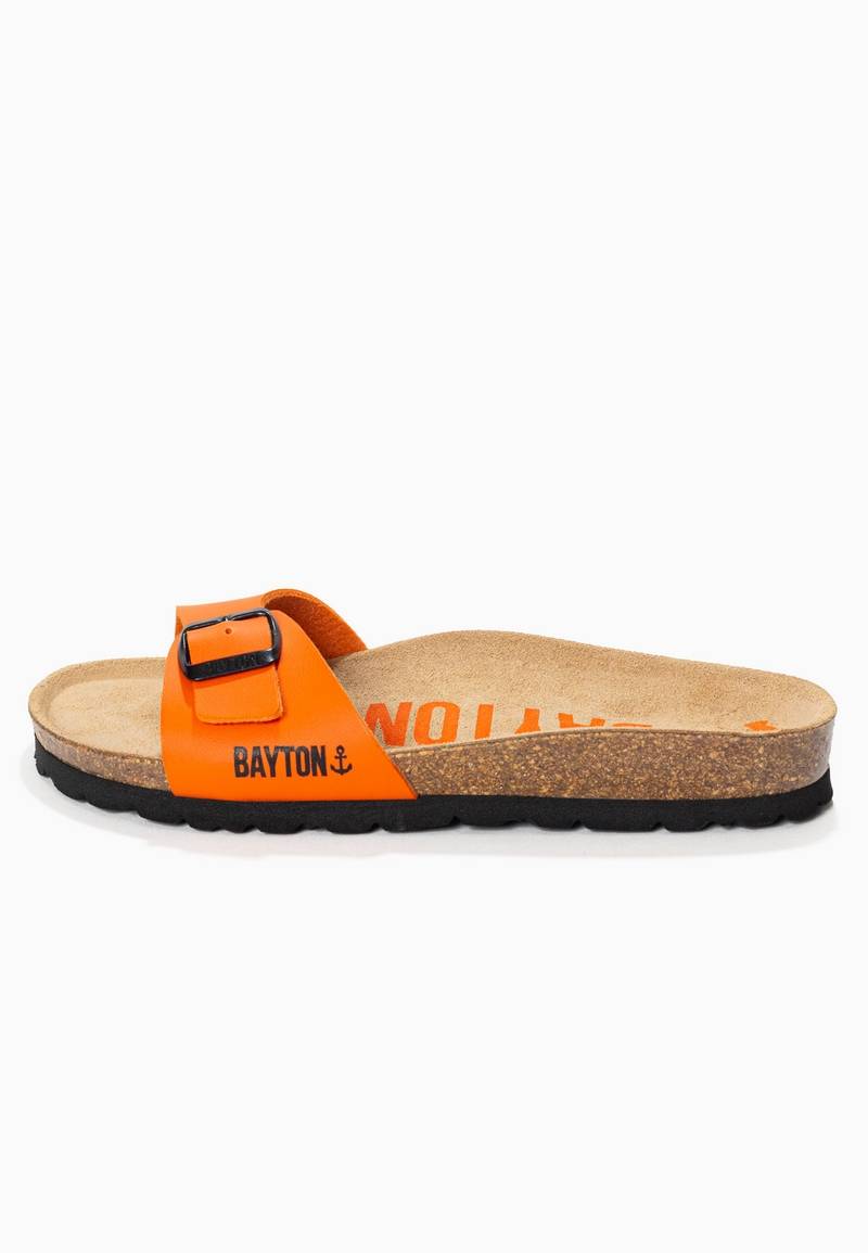 Zephyr Orange 1 Strap Sandals