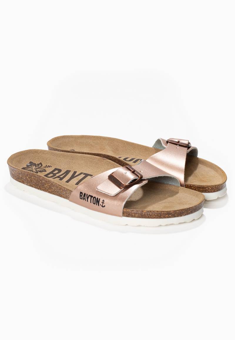 Zephyr Rose Gold 1 Strap Sandals