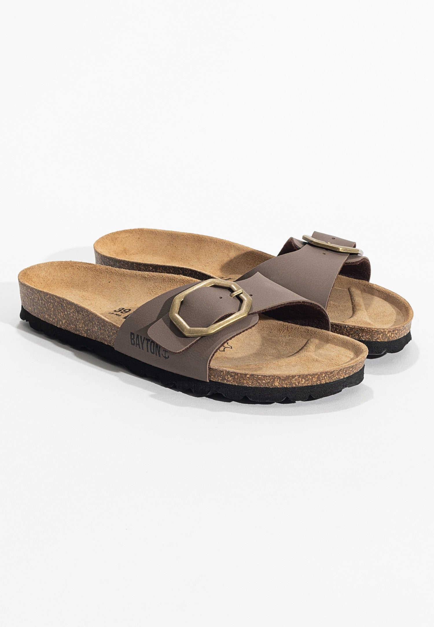 Zephyr Taupe 1 Strap Sandals