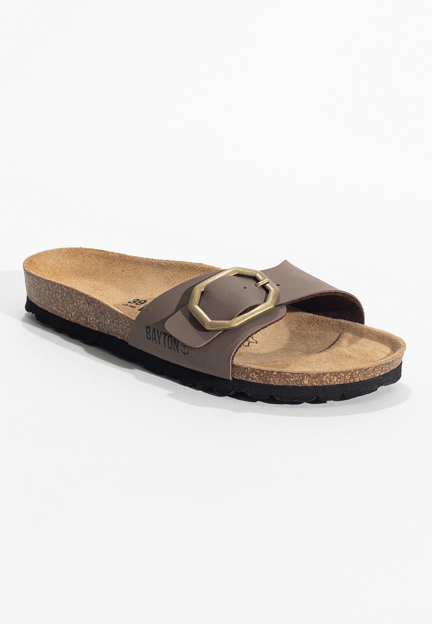 Zephyr Taupe 1 Strap Sandals