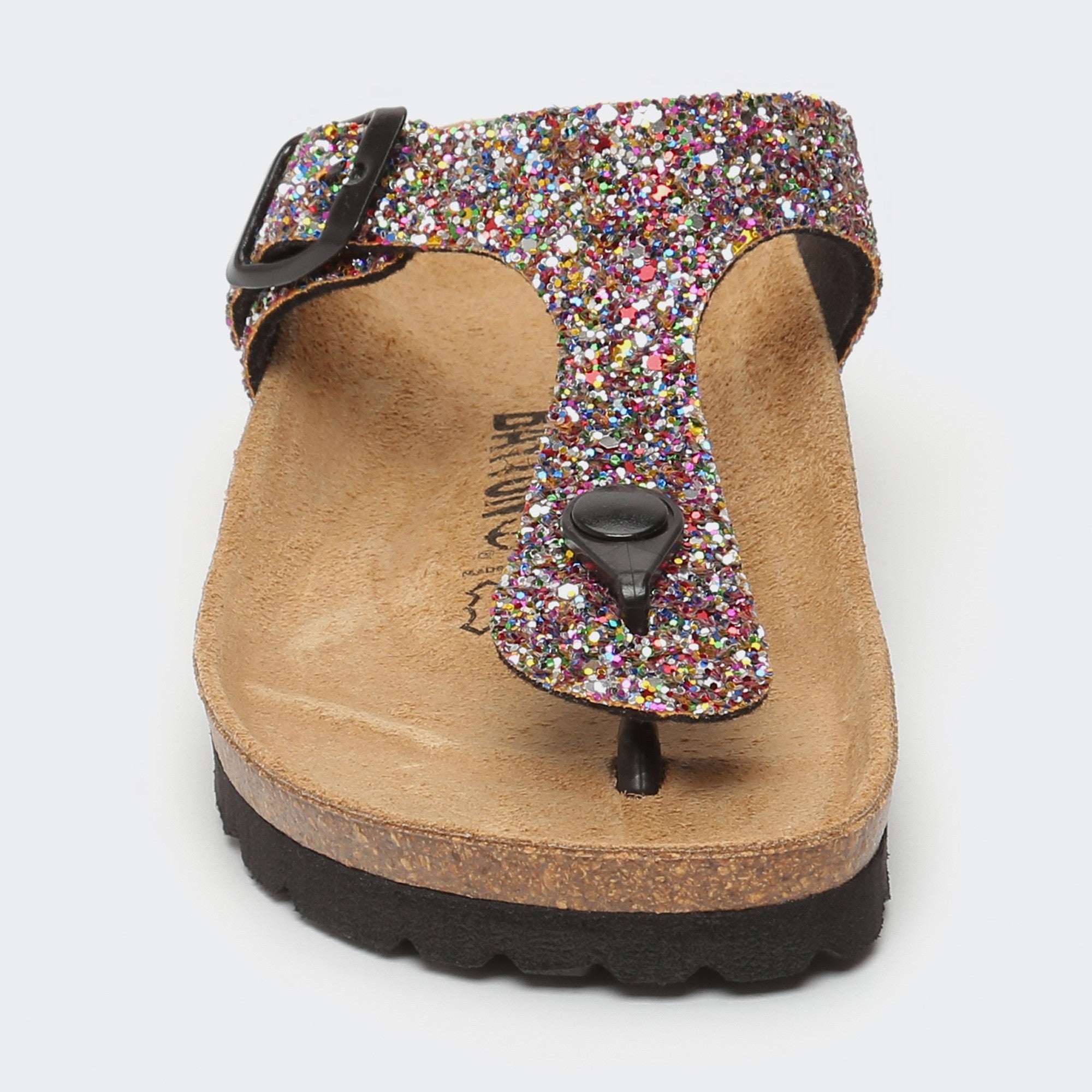 Multicolored Mercury Toe-Thong Sandals