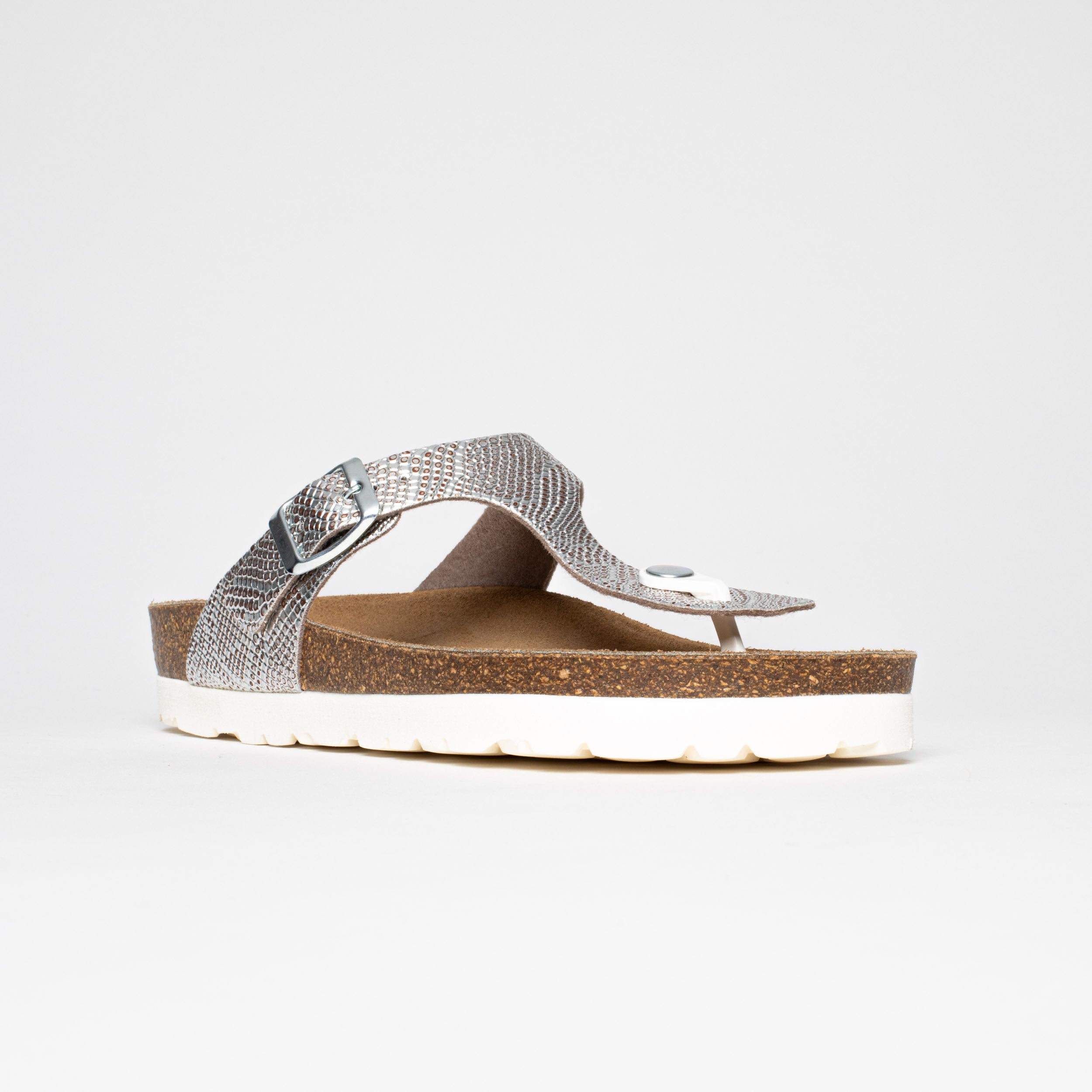 Silver Cairns Toe Post Sandals