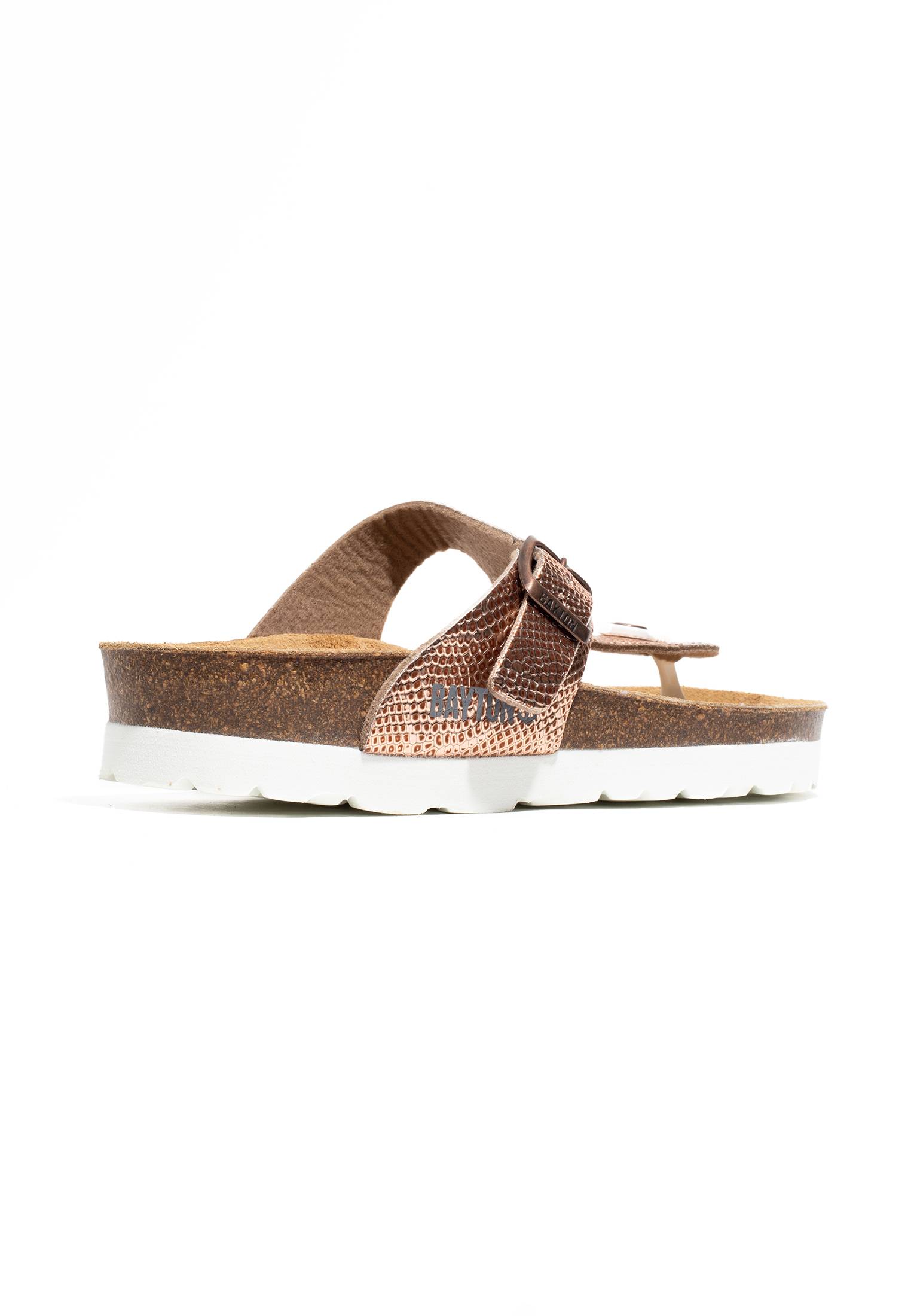 Cairns Rose Gold Toe Post Sandals